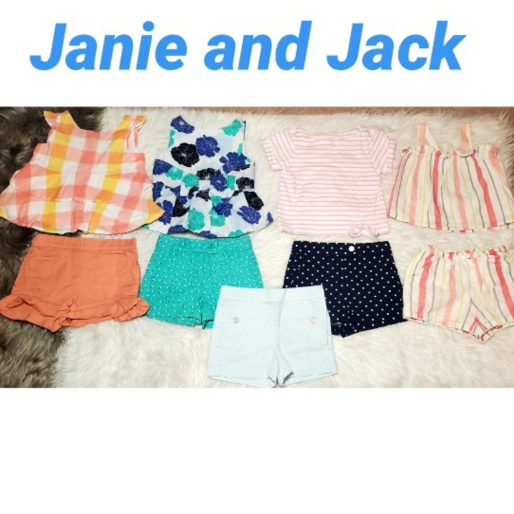 9pc Janie and Jack 3T Girl Bundle